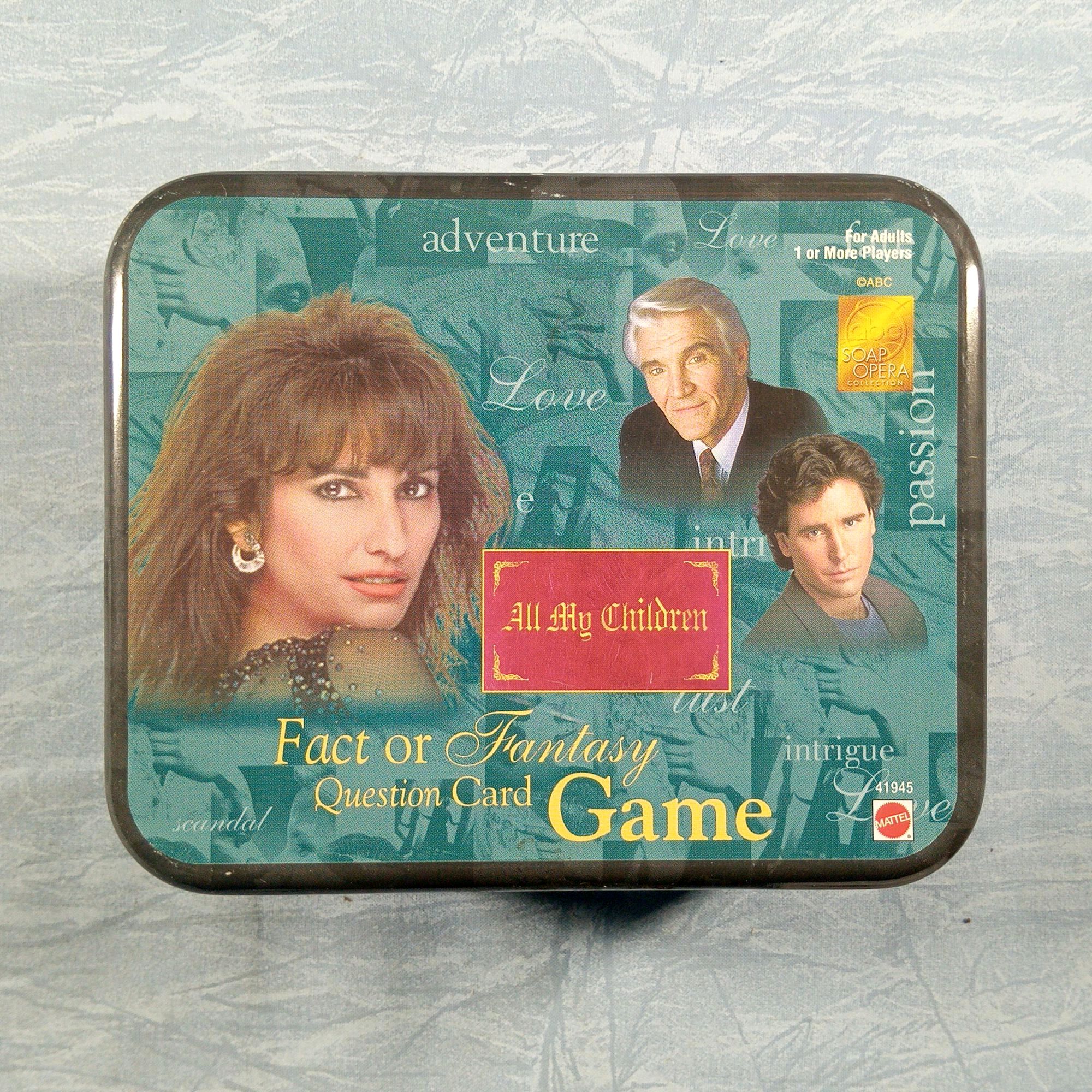 Mattel All My Children Fact Or Fantasy Question Card Game