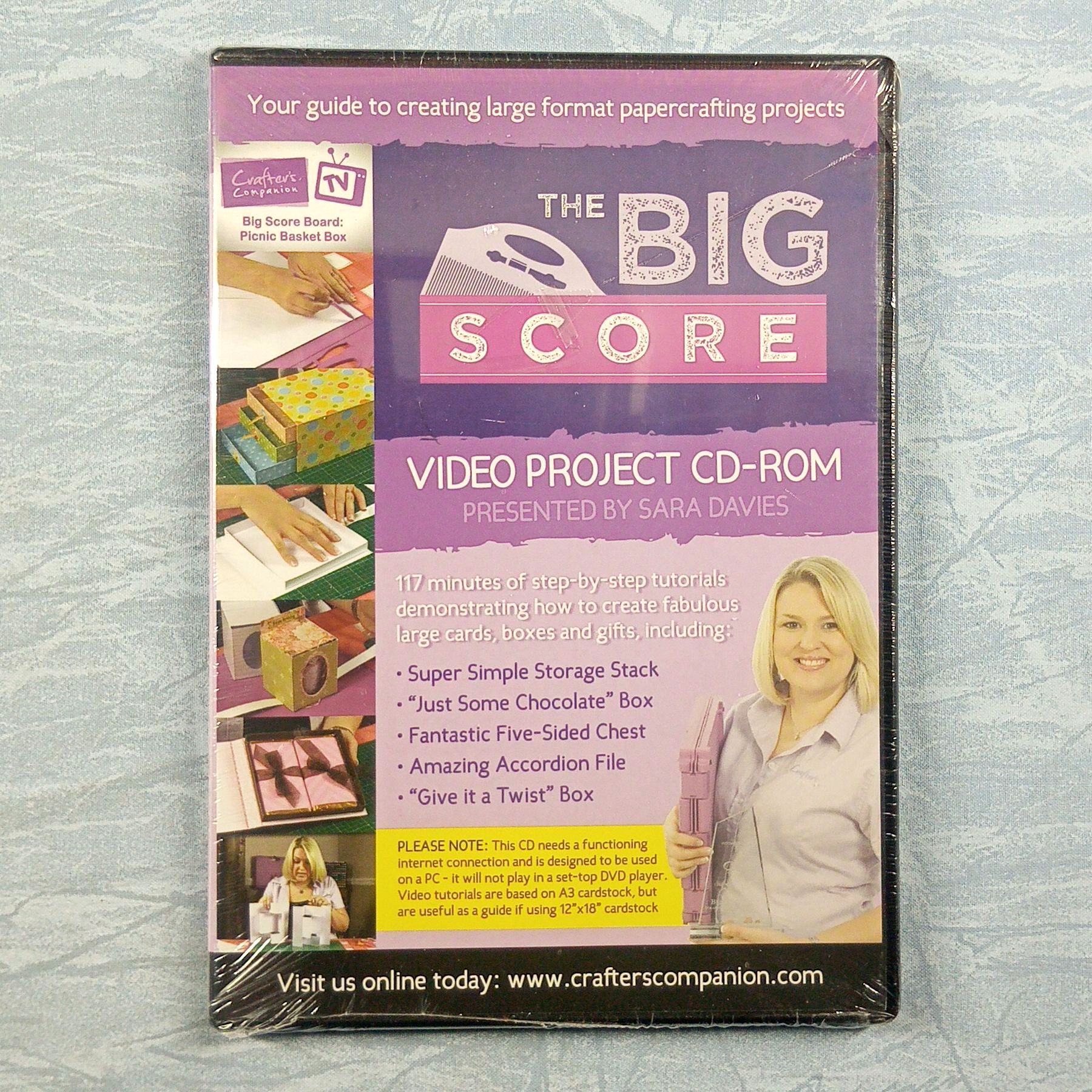 Crafters Companion The Big Score Video Project PC CD Davies