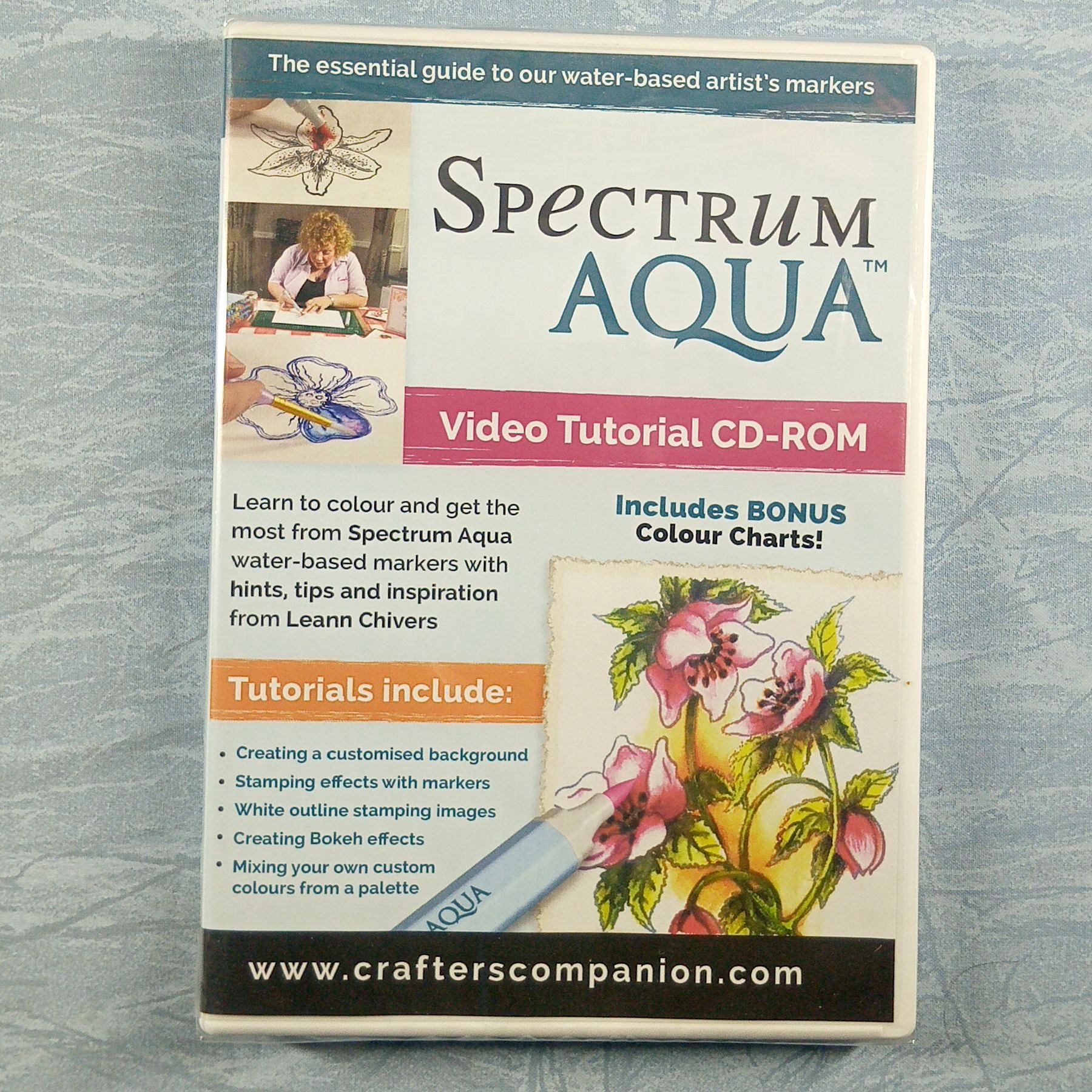 Crafters Companion Spectrum Aqua Video Tutorial PC CD Chivers
