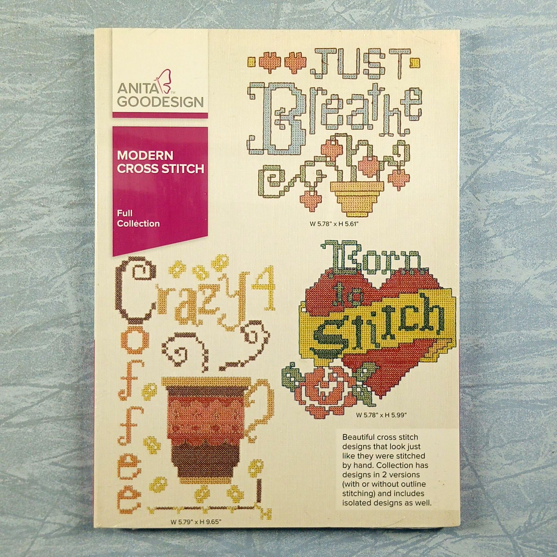 Anita Goodesign Modern Cross Stitch Embroidery Design CD