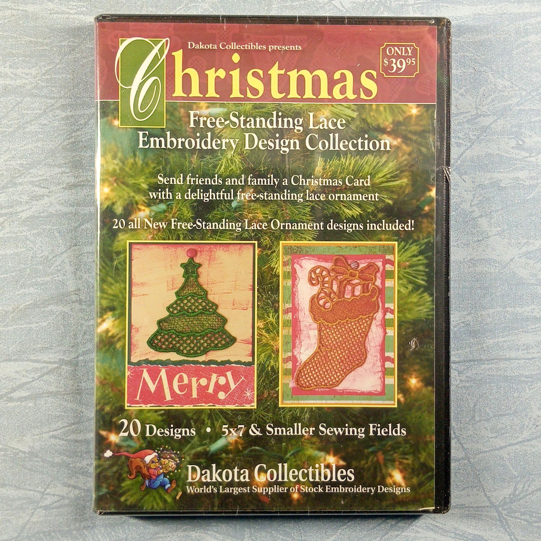 Dakota Collectibles Christmas Free-Standing Lace Embroidery Design Collection CD