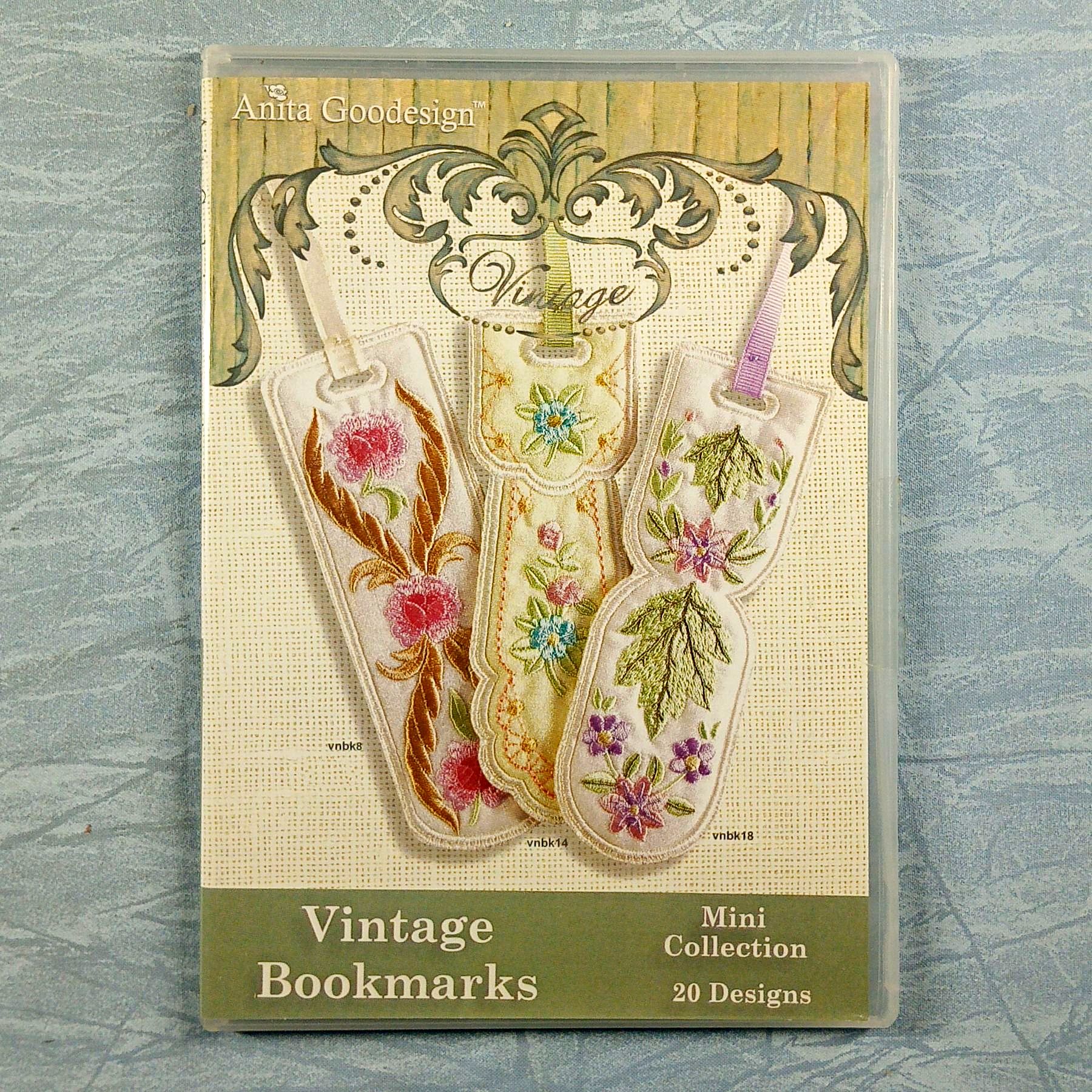 Anita Goodesign Mini Collection Embroidery CD - Vintage Bookmarks