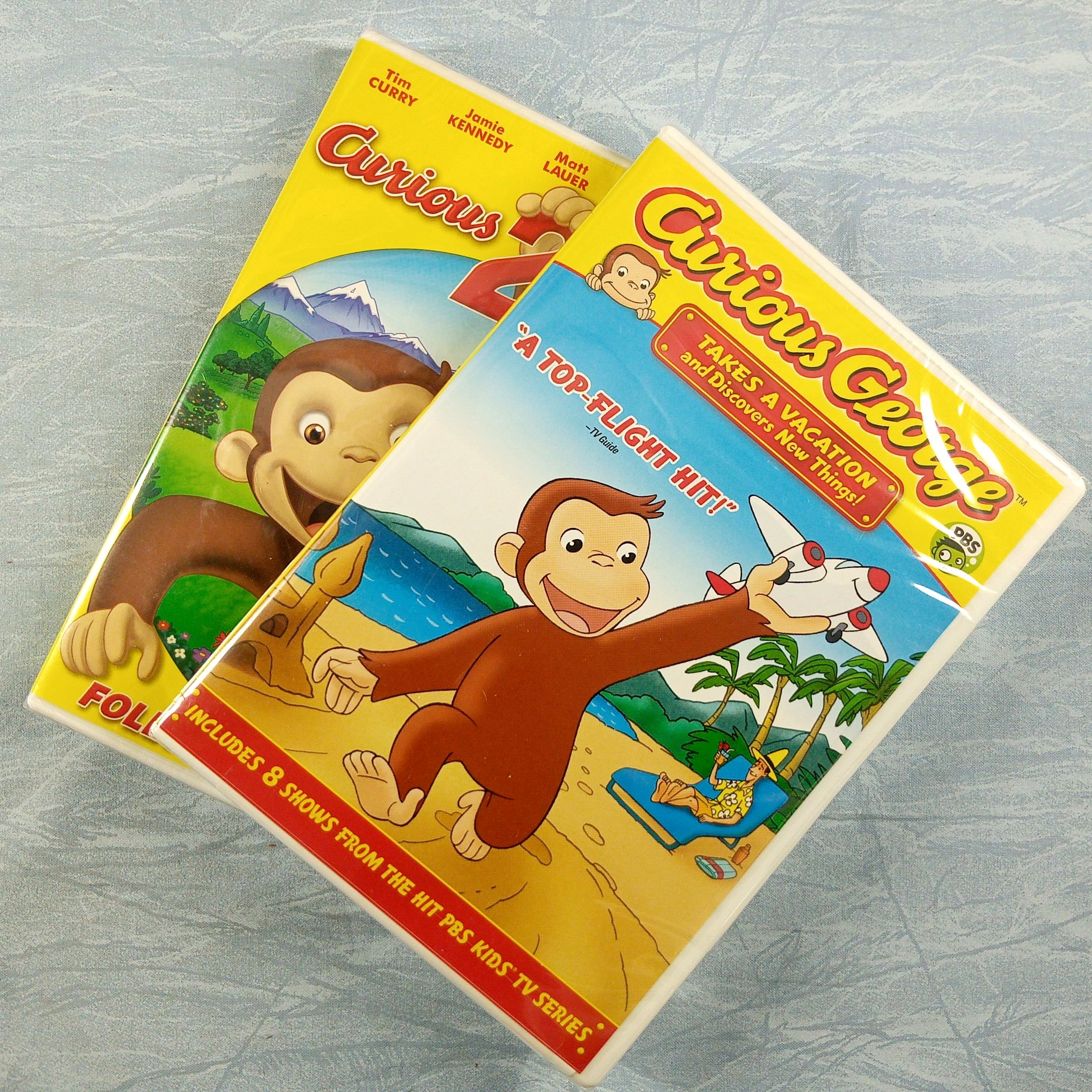 DVD Lot - Curious George Takes A Vacation / Curious George 2 Follow That Monkey