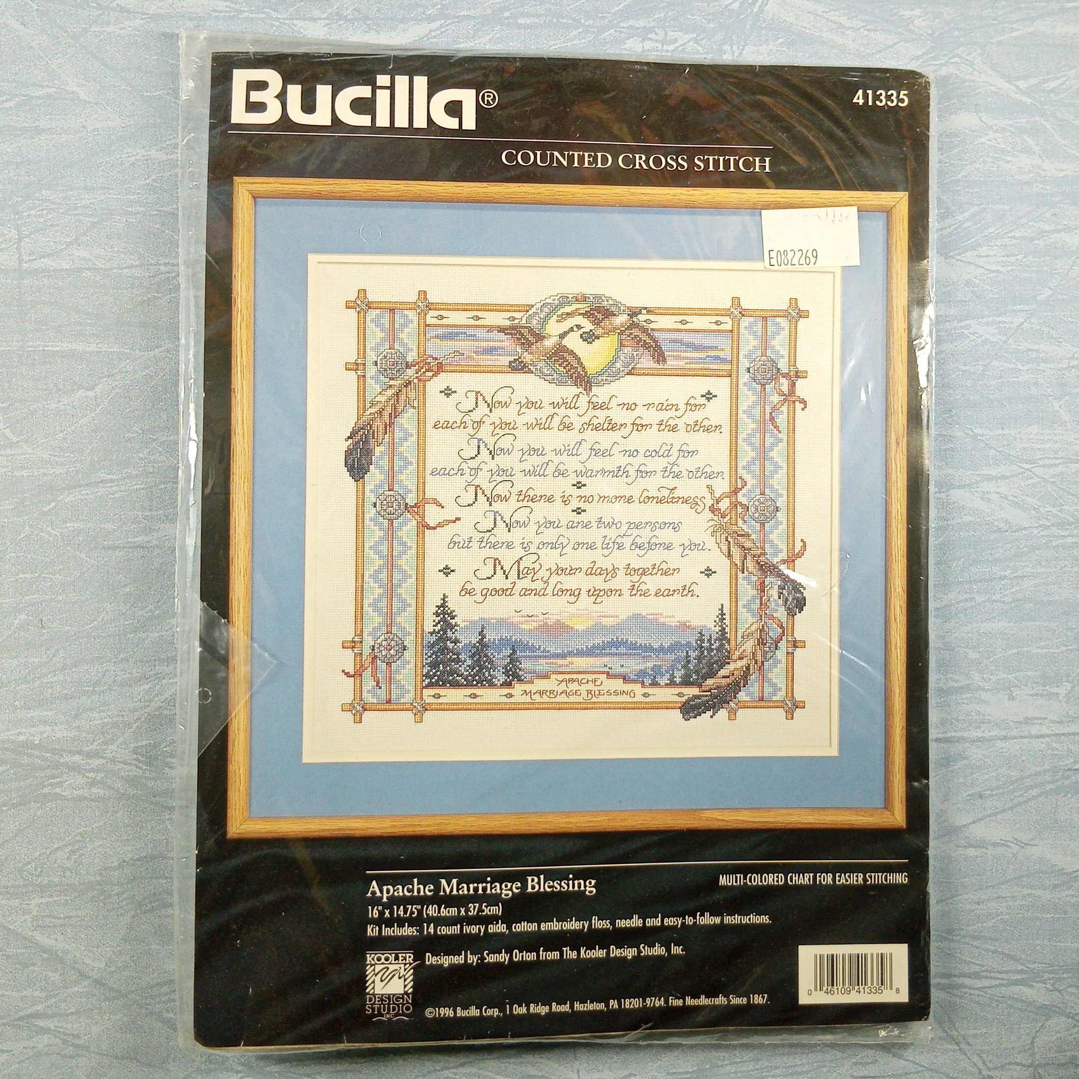 Bucilla Counted Cross Stitch Kit - 41335 Apache Marriage Blessing 16x14.75