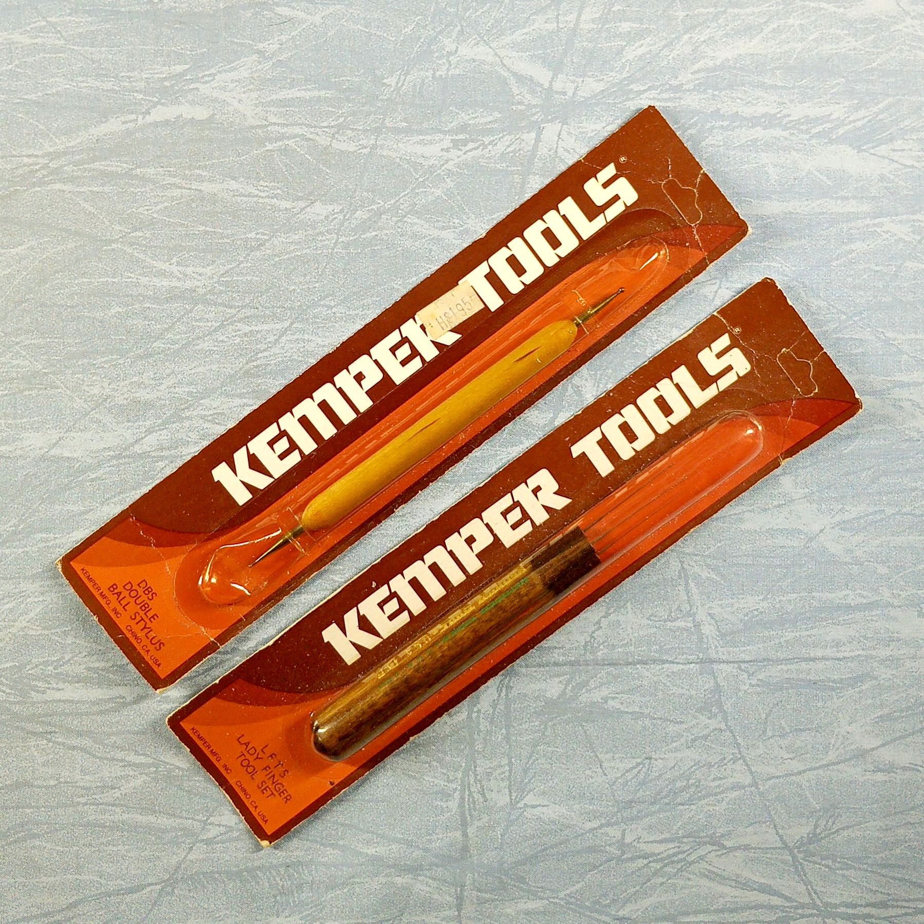 Lot of 2 Kemper Clay Shaping Tools - DBS Double Ball Stylus, LFTS Lady Finger TS