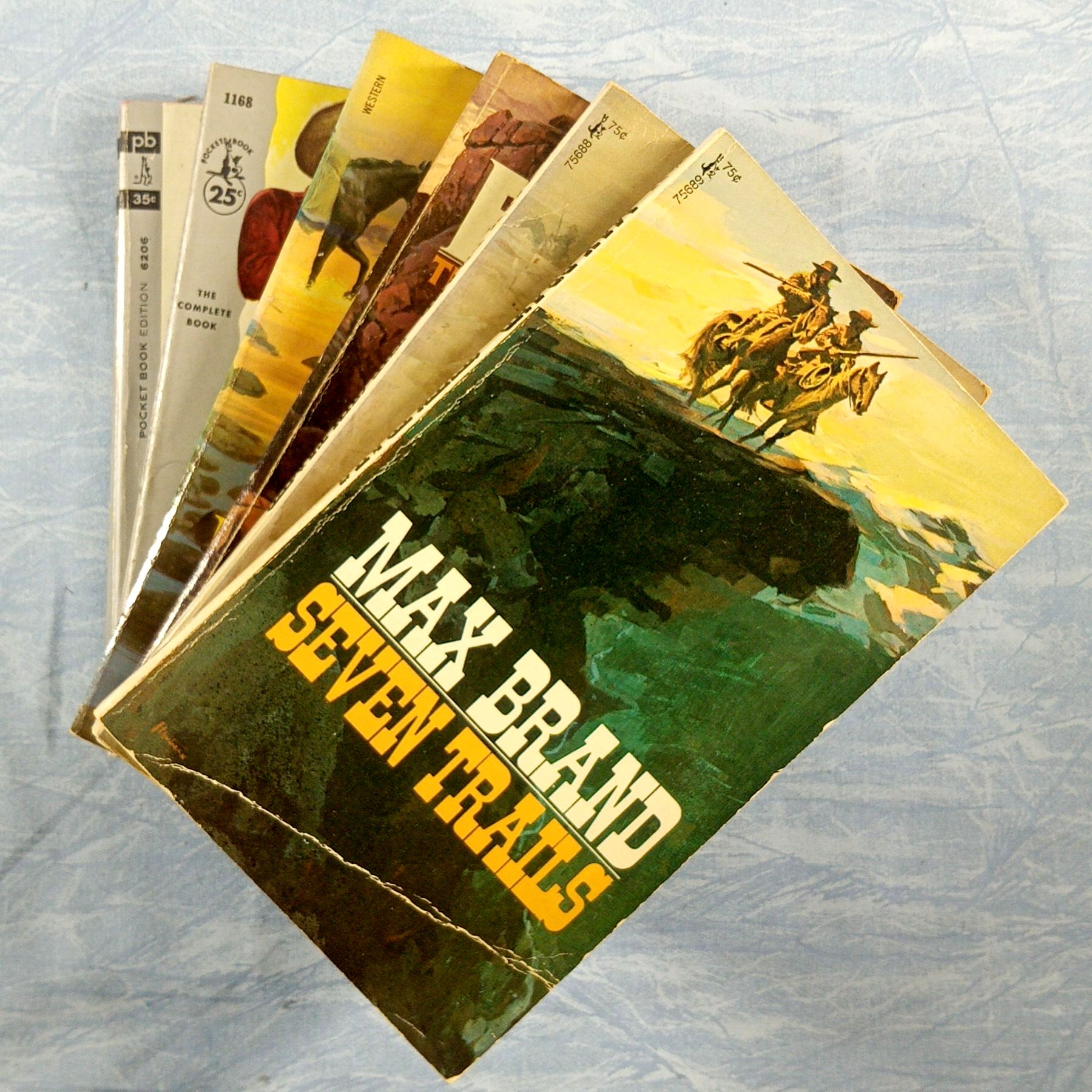 Book Lot (6 SC) - Max Brand Westerns - Seven Trails, The Gun Tamer, +4 more