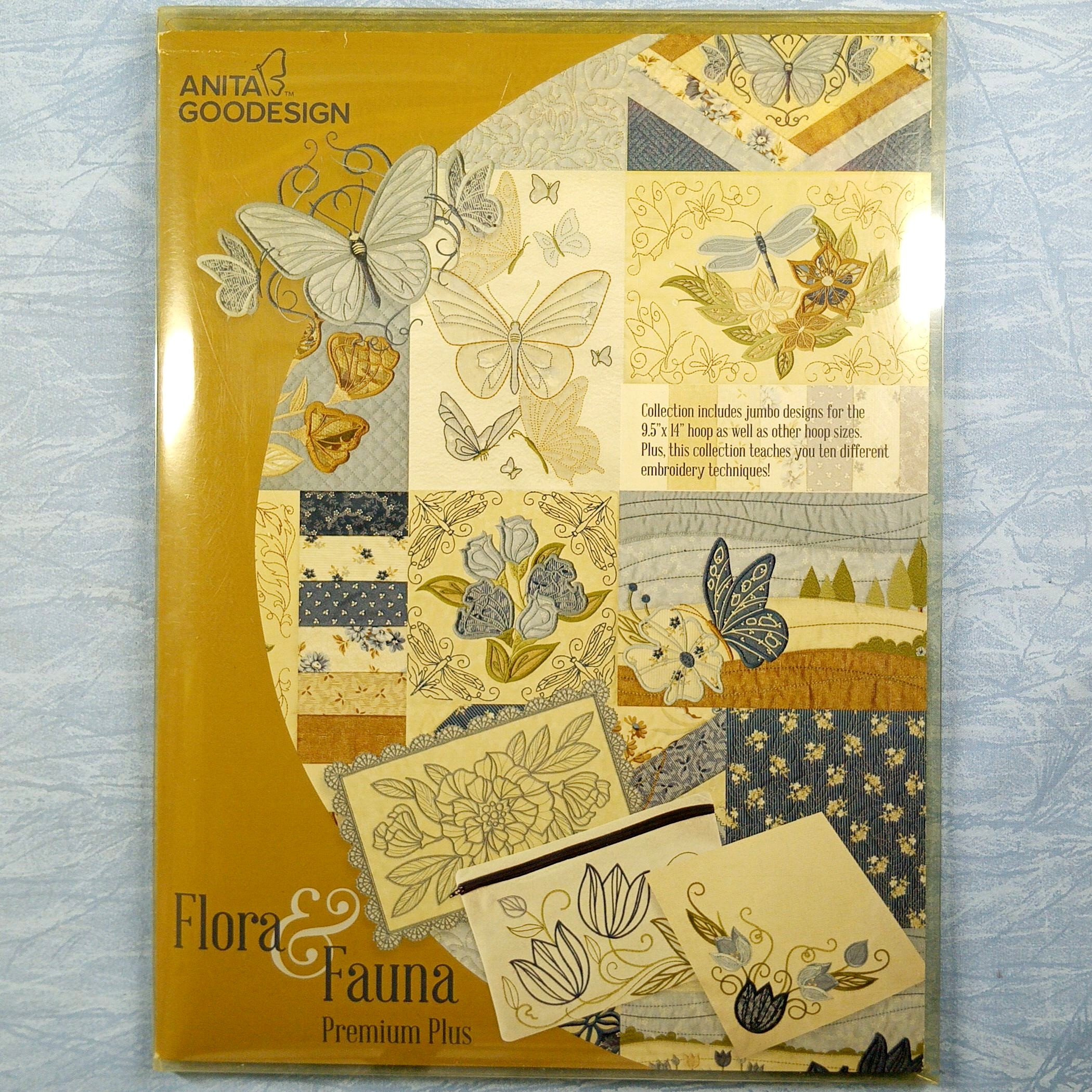 Anita Goodesign Premium Plus Quilting Designs - PRPL01 Flora & Fauna