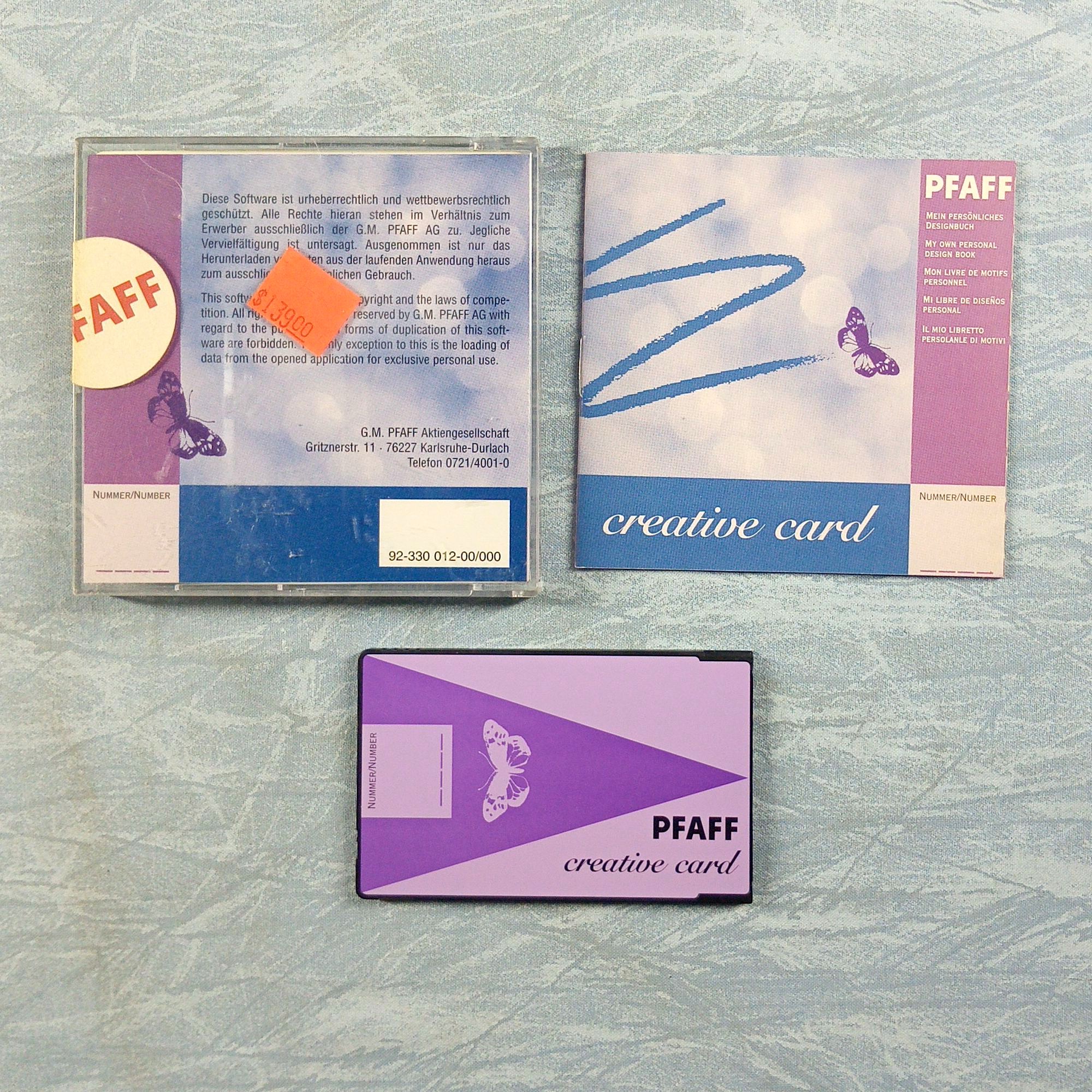 PFAFF Embroidery Creative Card 'My Own Personal Design Book'