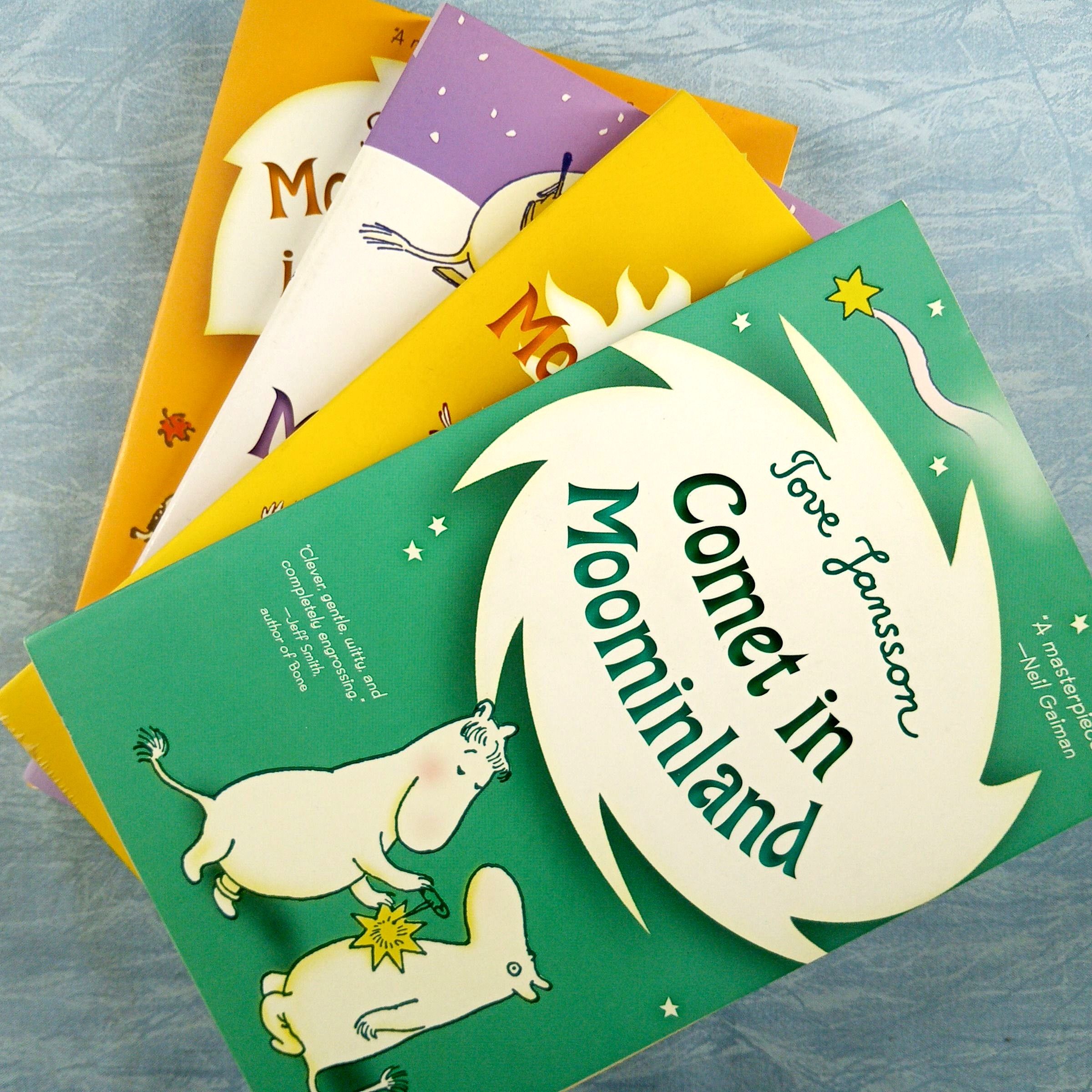 Book Lot (4 SC) - Moomin Series - Comet in Moominland, +3 more