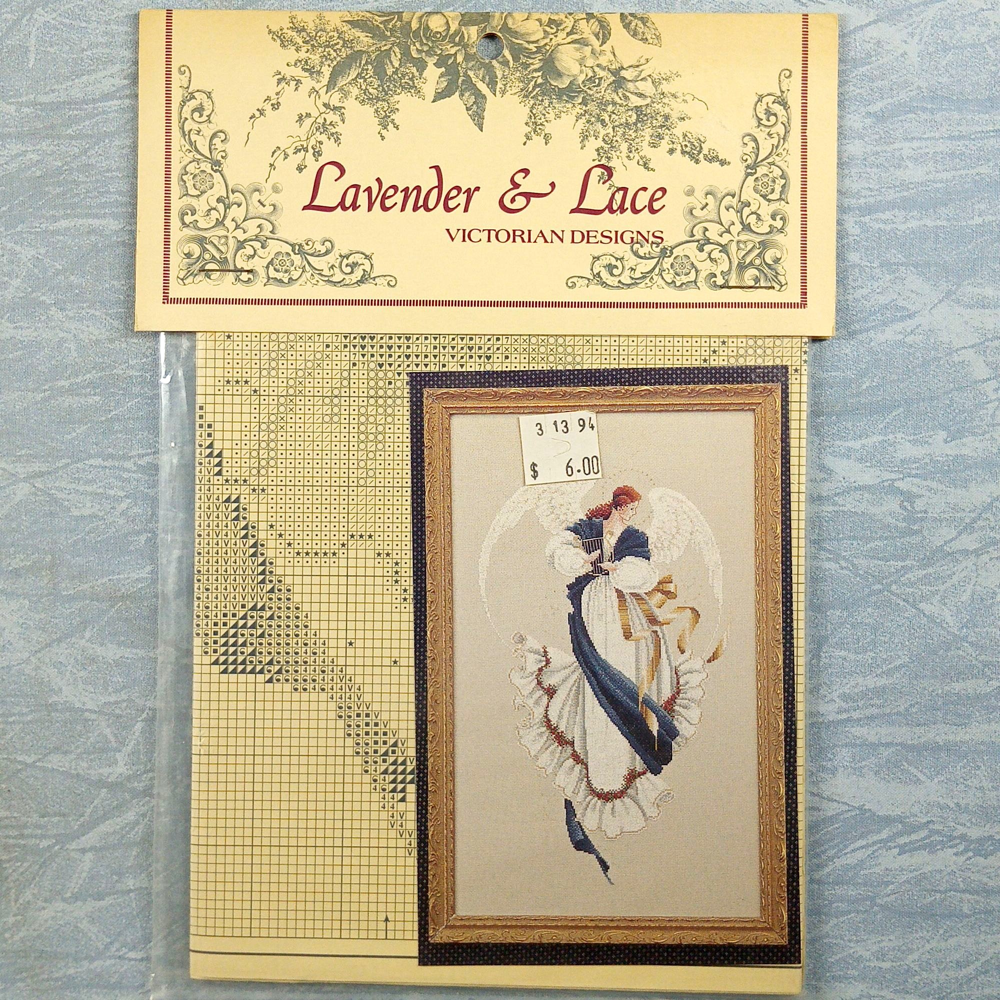 Lavender & Lace Victorian Designs Cross Stitch Pattern - LL13 Angel Of Hope