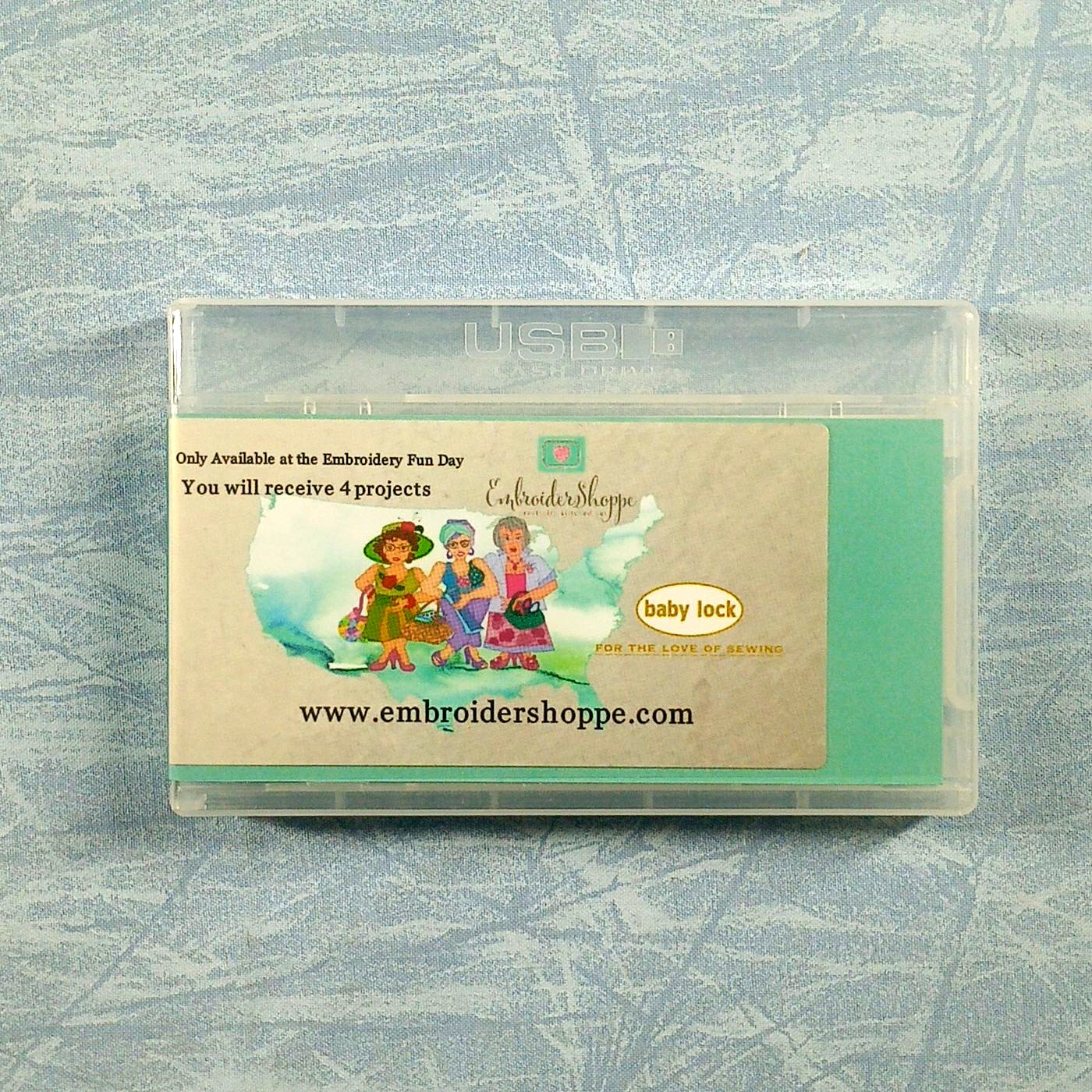 Baby Lock Embroidershoppe Embroidery Fun Day Projects USB Flash Drive