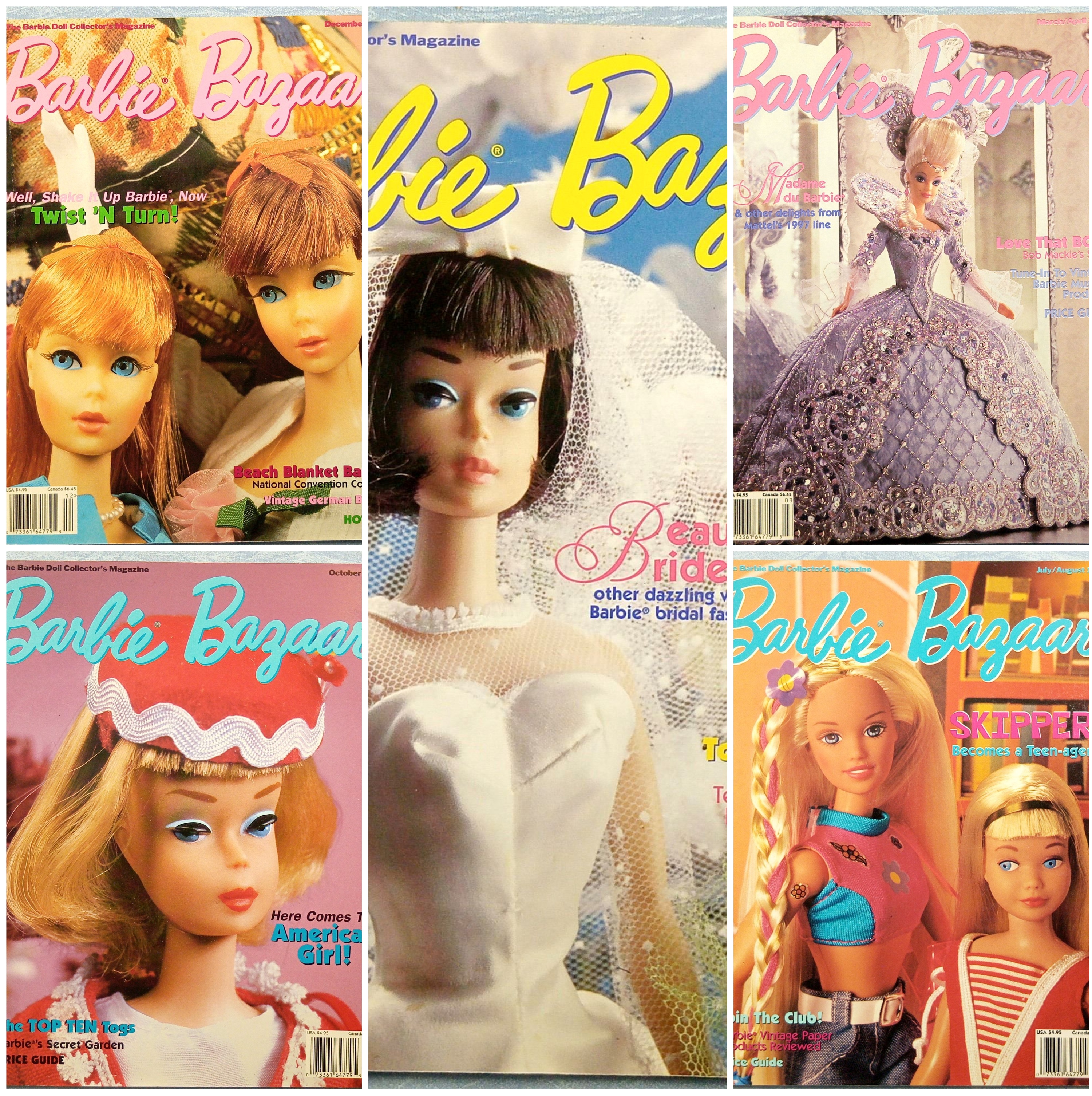 Magazine Lot Of 5 - Barbie Bazaar 1997