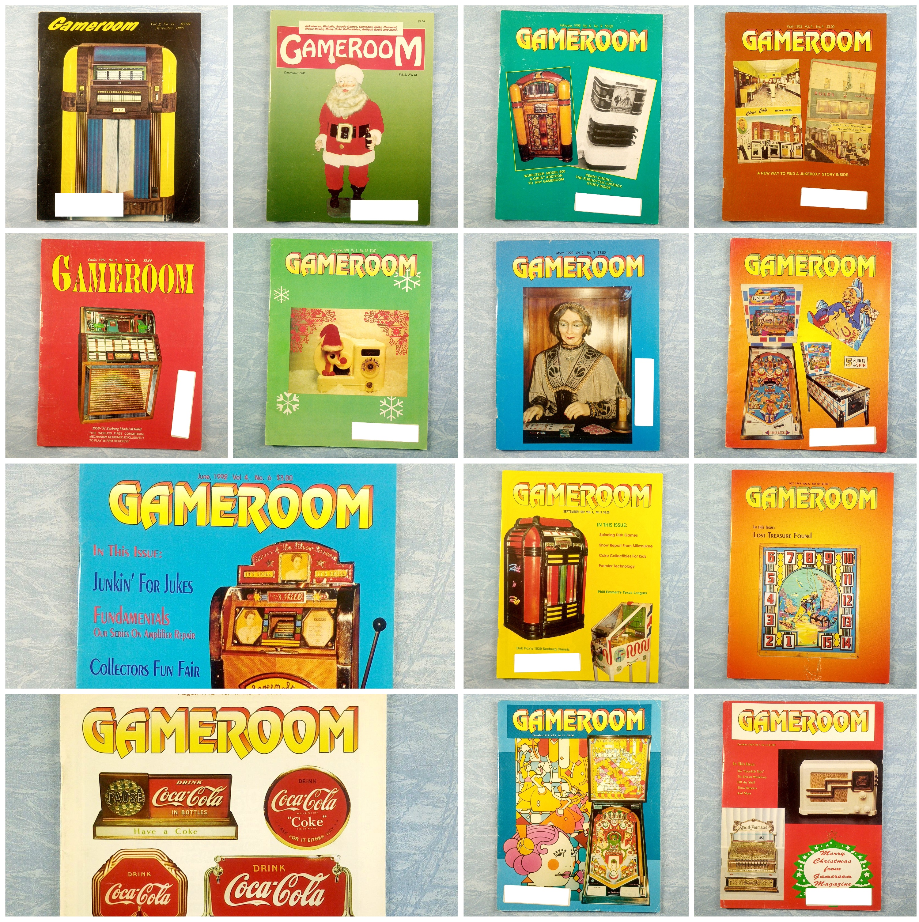 Magazine Lot Of 14 - Gameroom 1990-1993