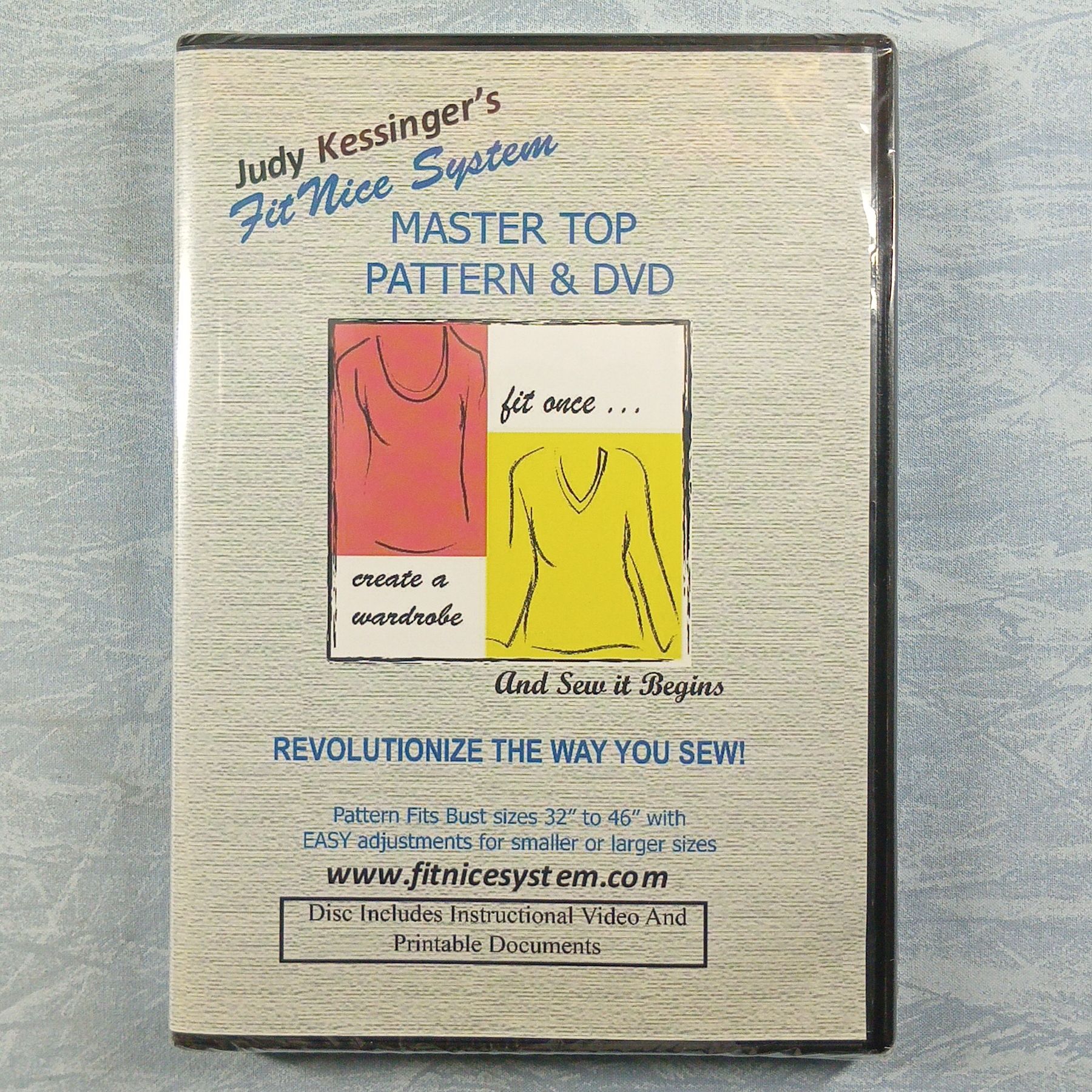 DVD - Judy Kessingers FitNice System Master Top Sewing Pattern and DVD