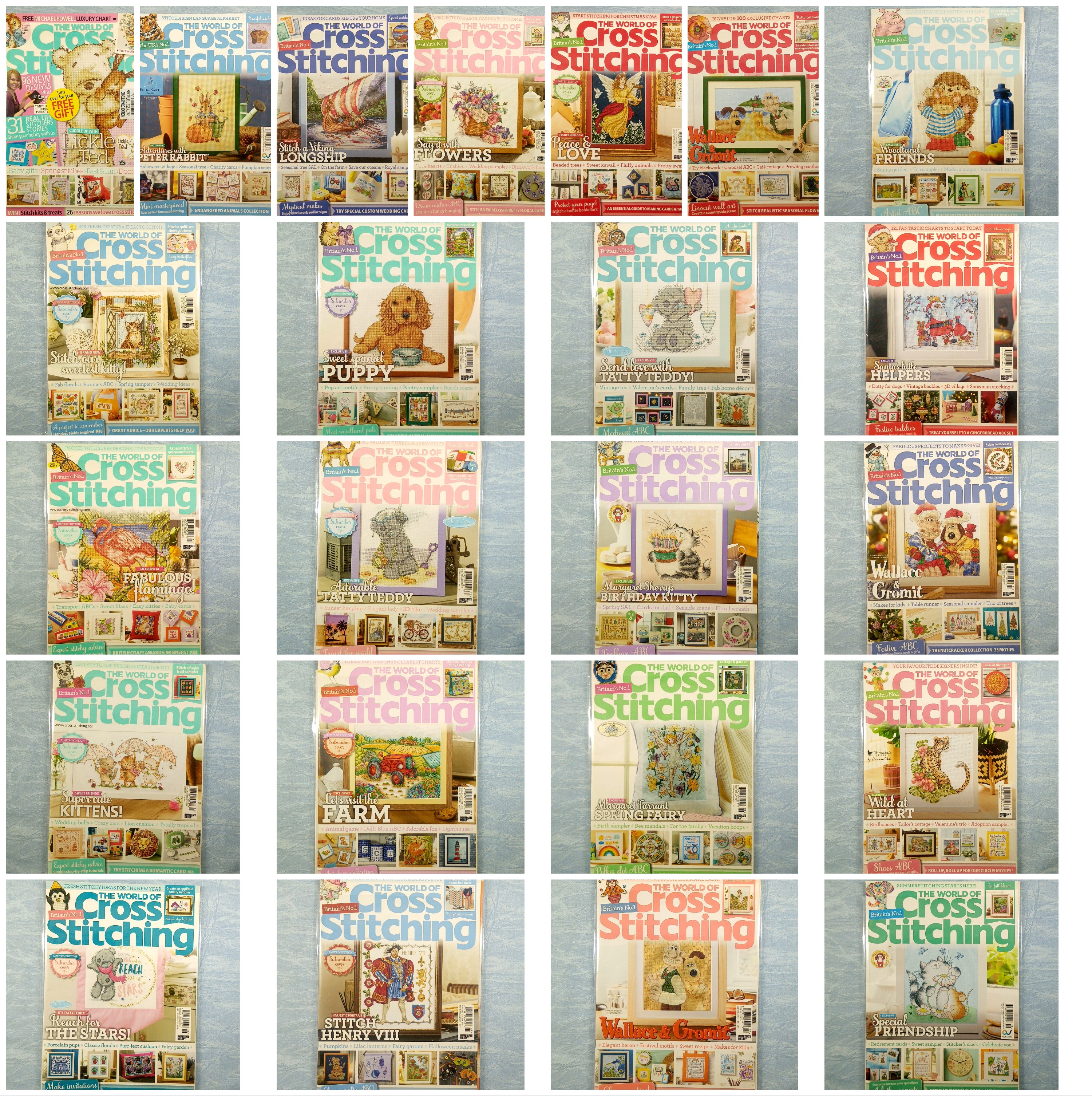 Magazine Lot Of 23 - The World of Cross Stitching UK Magazines 2011 - 2022