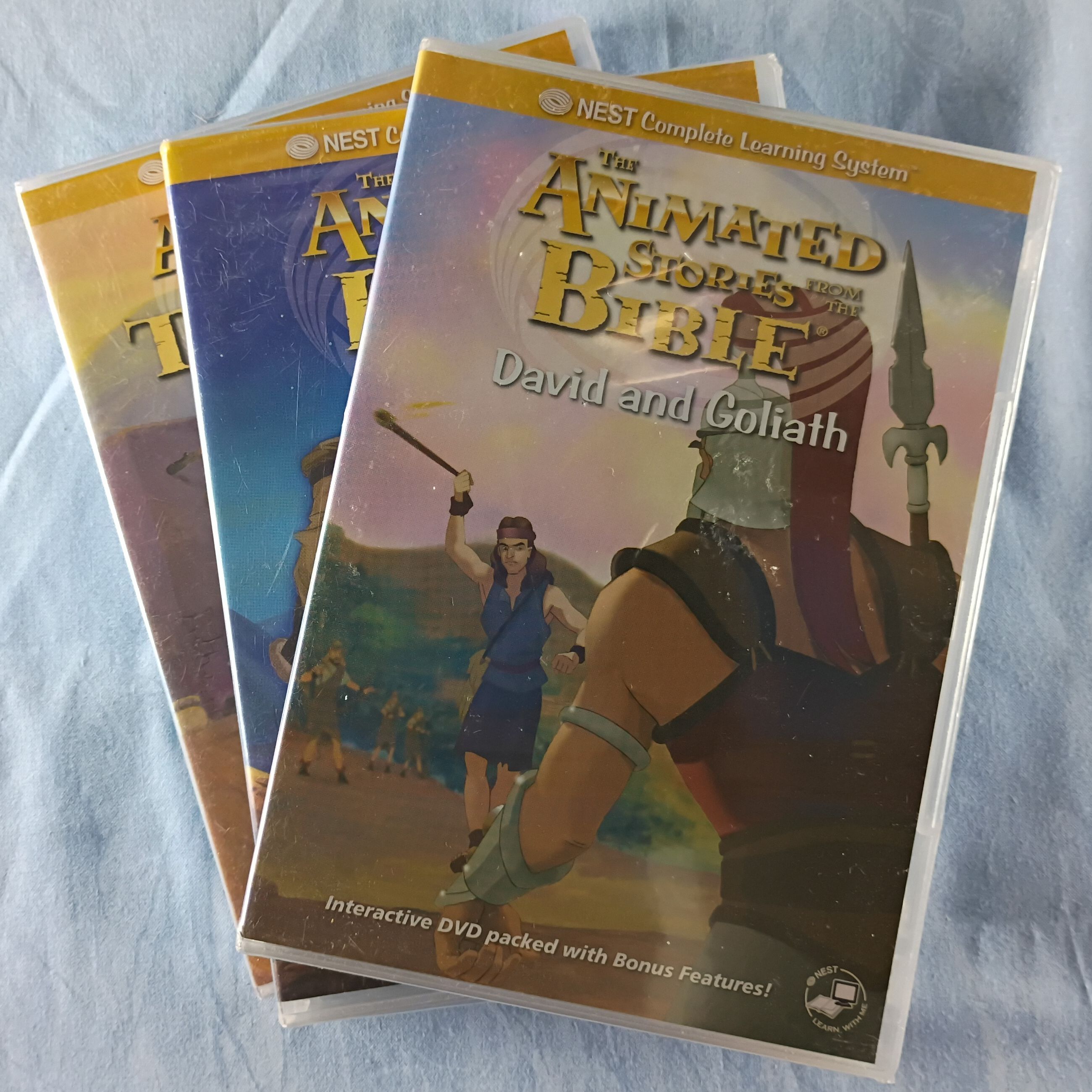 DVD Lot Of 3 - Nest Complete Learning System The Animated Stories From The Bible