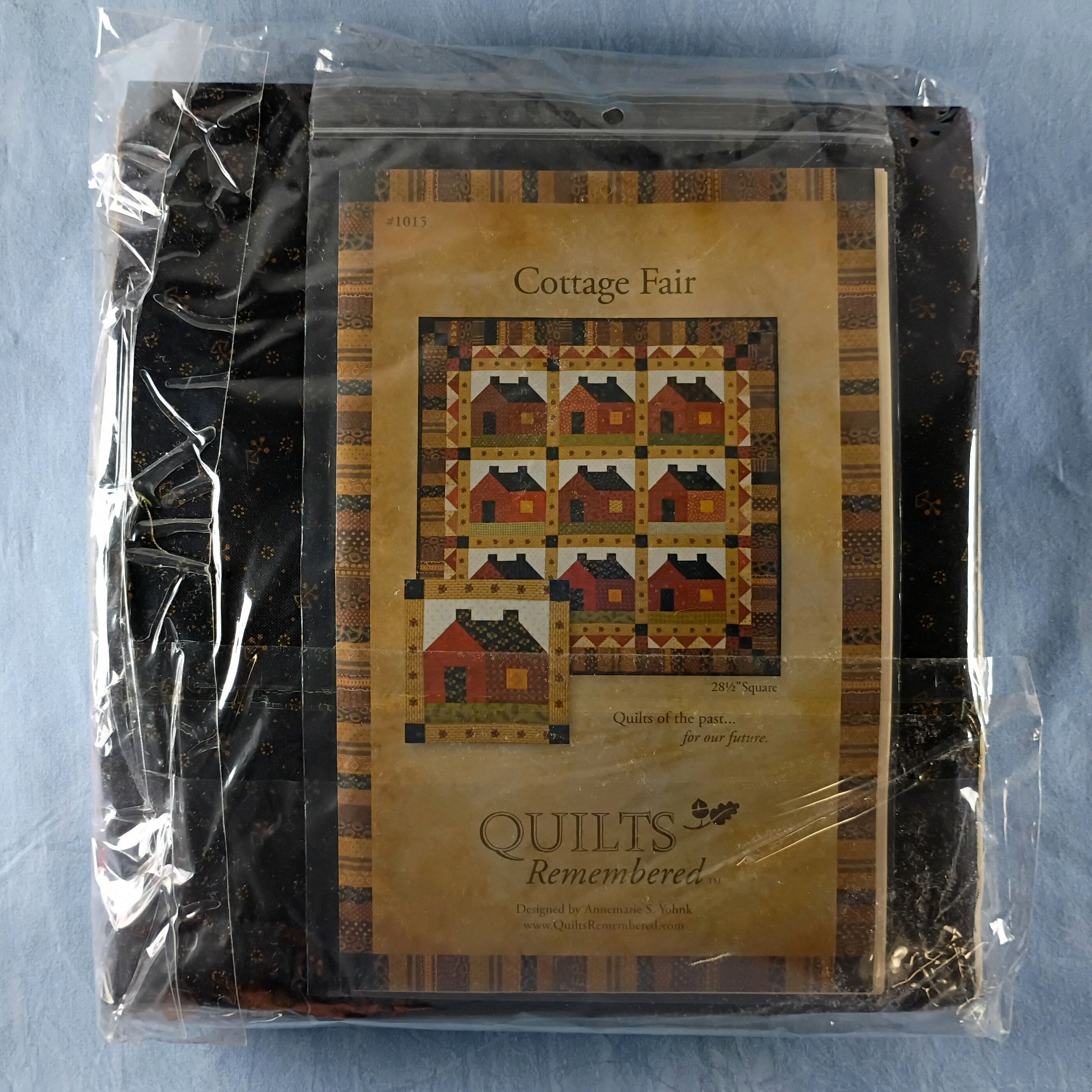 Quilts Remembered Quilt Kit #1015 Cottage Fair, 28.5in square