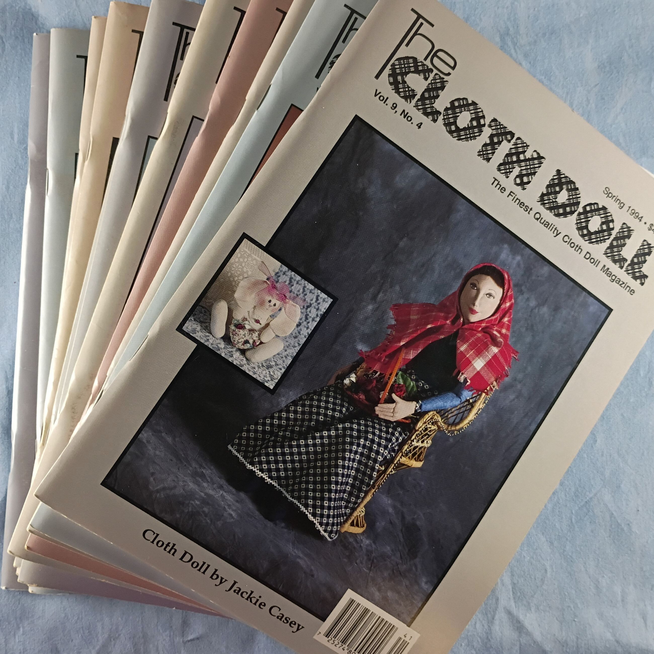 Magazine Lot Of 11 - The Cloth Doll 1994-1996 (mini magazine format)
