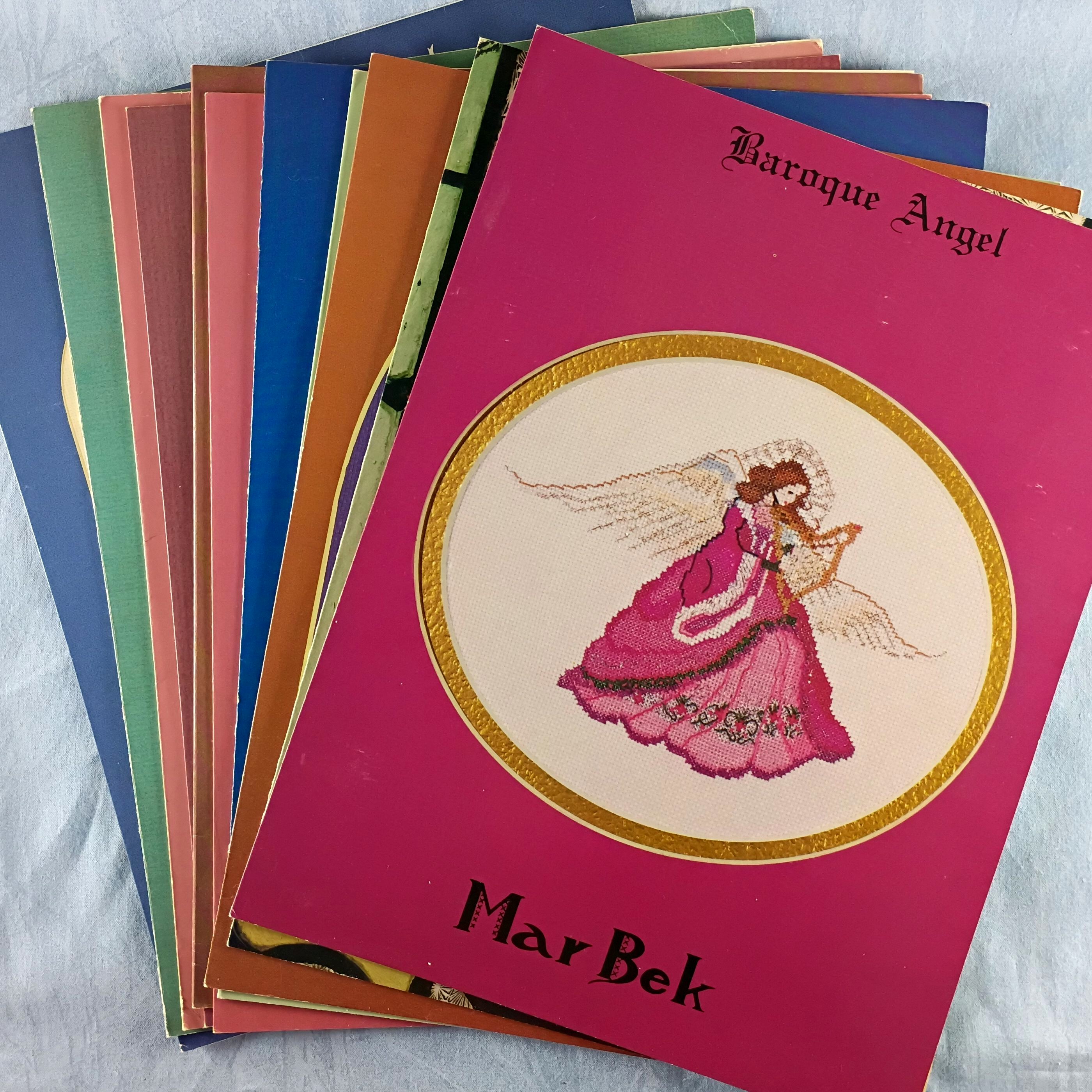 Lot of 11 Waldrop Marbek Angels Cross Stitch Pattern Leaflets