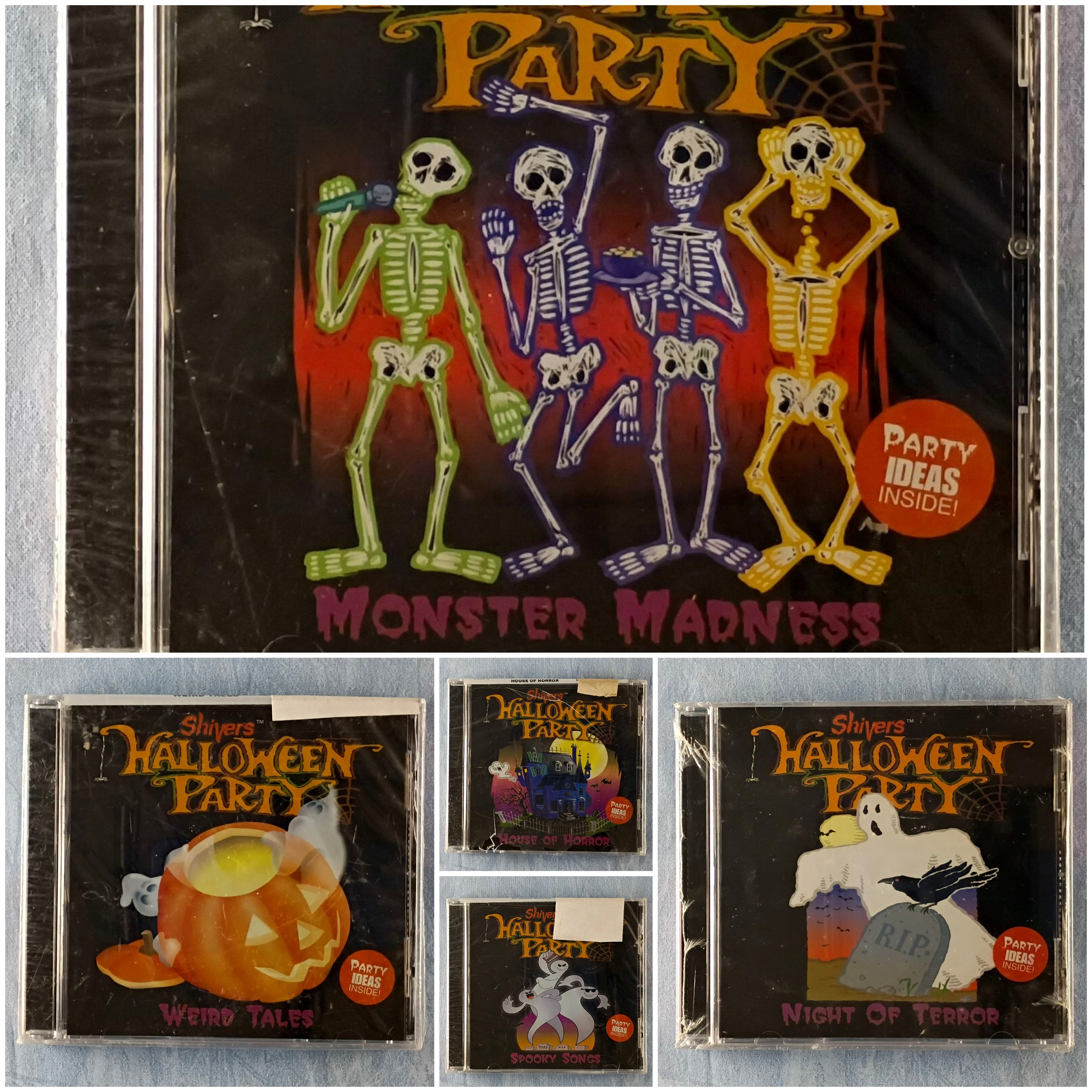 CD Lot Of 5 - Shivers Halloween Party CDs - Various