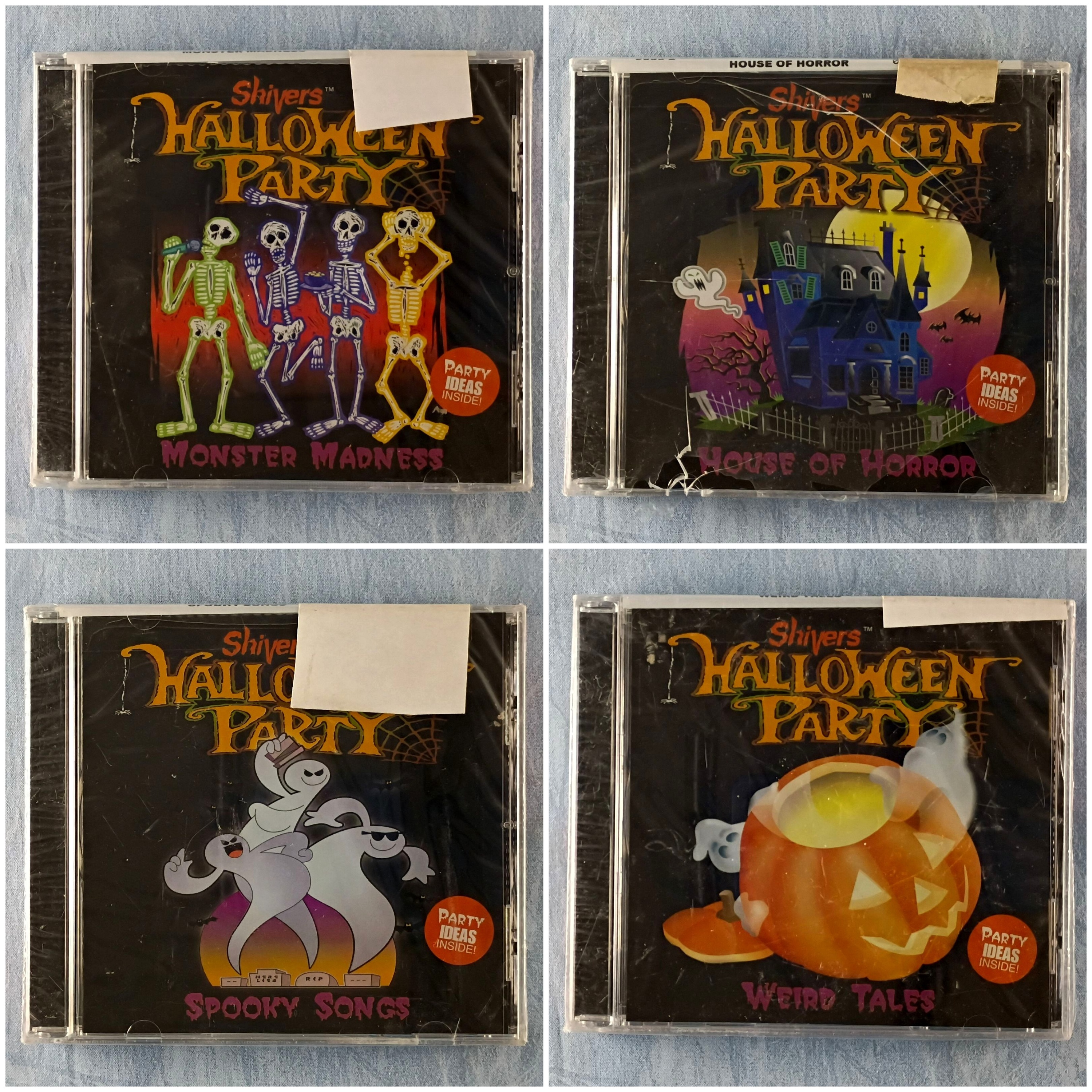 CD Lot Of 4 - Shivers Halloween Party CDs - Various