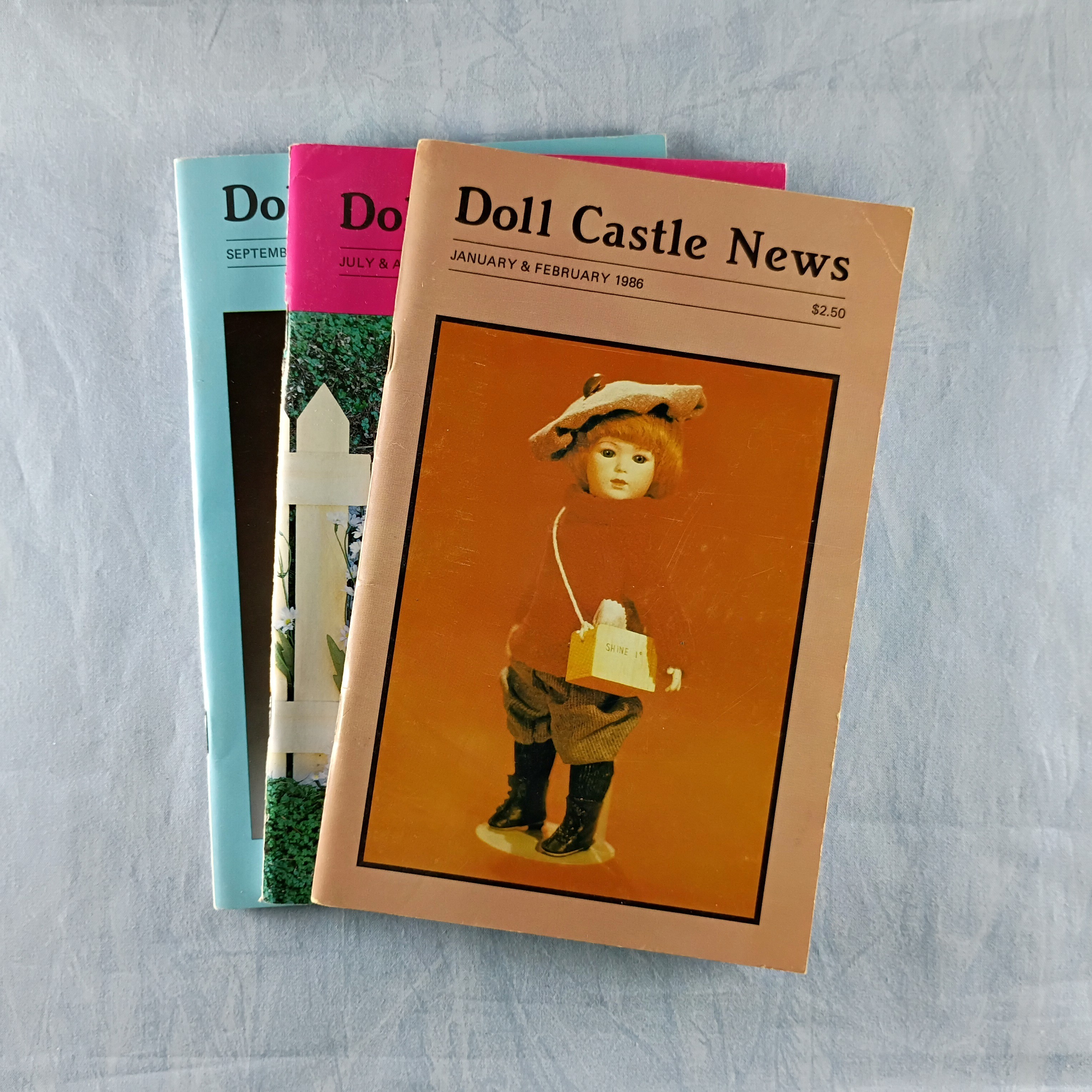 Magazine Lot Of 3 - Doll Castle News Mini Magazines 1986, 1988